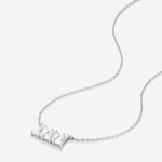 Bryan Anthonys Radiance Collection Baguette Dainty Necklace Silver