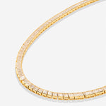 Bryan Anthonys Radiance Collection Baguette Tennis Necklace Gold
