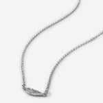 Bryan Anthonys Rise Silver Feather Necklace Macro