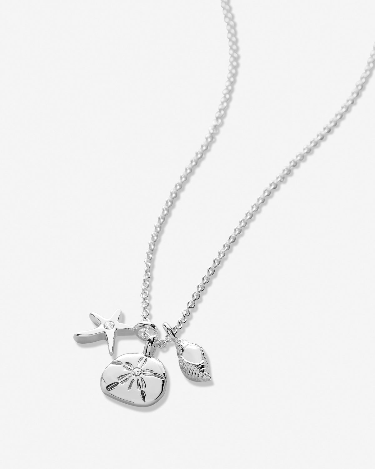 Bryan Anthonys Sea Seeker Silver Necklace with Crystal Macro