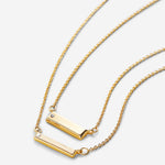 Bryan Anthonys Through Thick and Thin Gold Necklace Set with Crystals macro