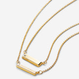 Bryan Anthonys Through Thick and Thin Gold Necklace Set with Crystals macro