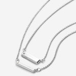 Bryan Anthonys Through Thick and Thin Silver Necklace Set with Crystals macro
