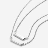 Bryan Anthonys Through Thick and Thin Silver Necklace Set with Crystals macro