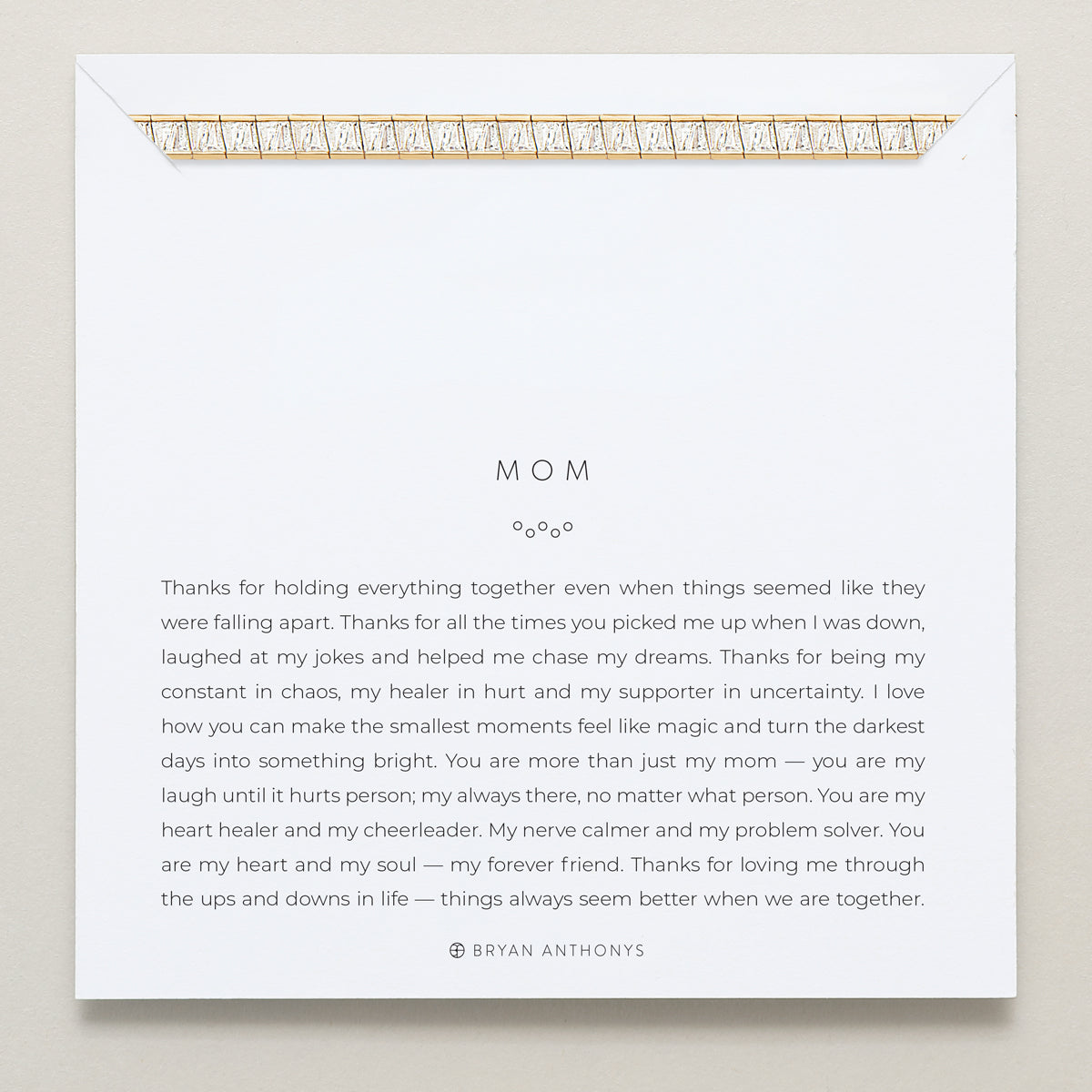 Bryan Anthonys Mom Baguette Tennis Necklace Gold