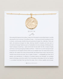 Bryan Anthonys Wild At Heart Depth Gold Pendant Necklace With Meaning Card