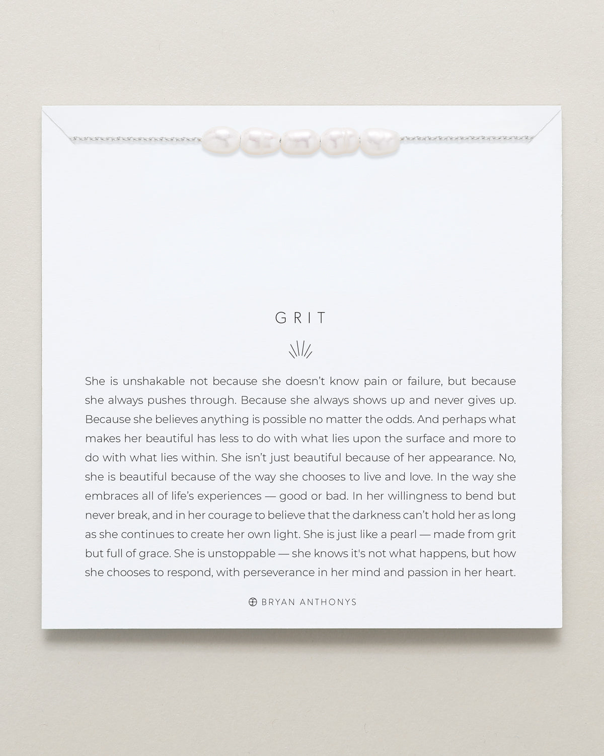 Bryan Anthonys Grit Pearl Necklace in Silver
