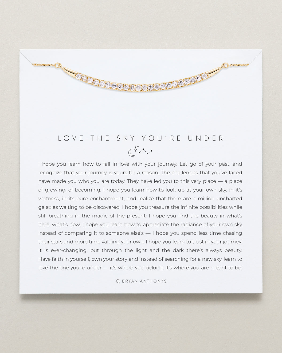 Love The Sky You're Under Pave Necklace