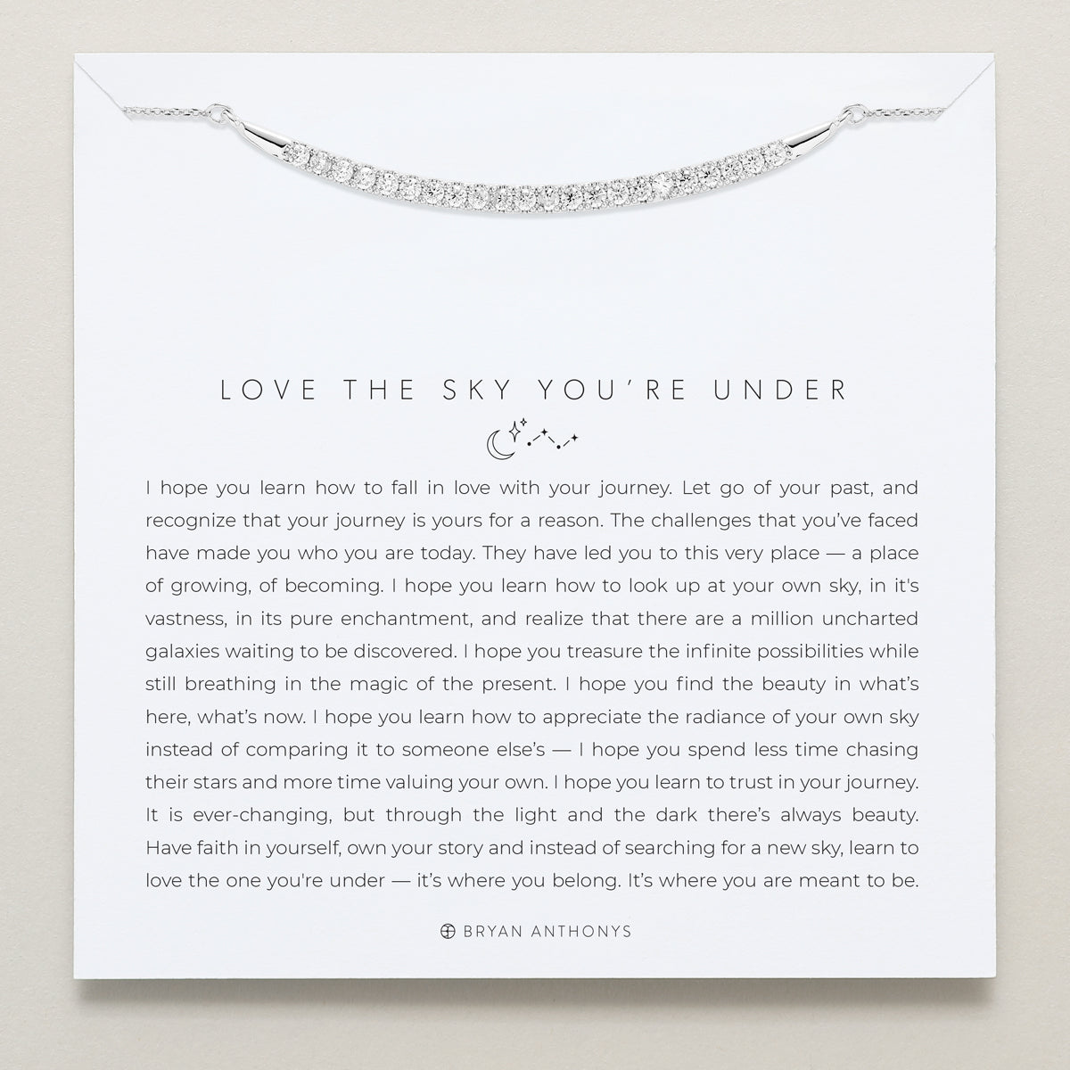 Love The Sky You're Under Pave Necklace
