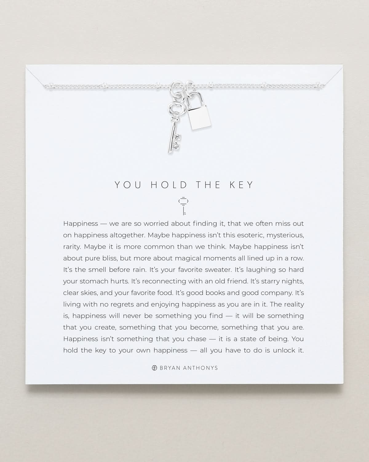 Bryan Anthonys You Hold The Key Necklace in Silver