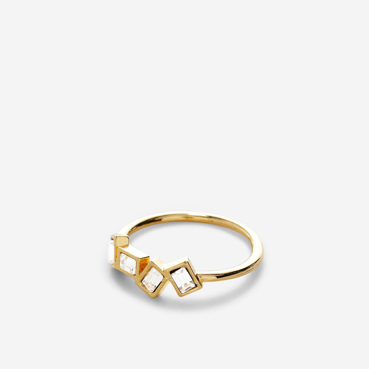 Bryan Anthonys Beautifully Broken Gold Ring With Crystals Side Macro