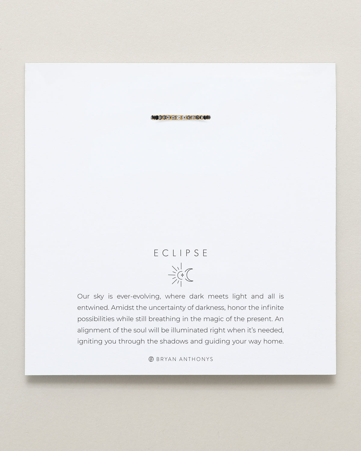 Bryan Anthonys Eclipse Collection Pave Ring in Gold with Meaning Card