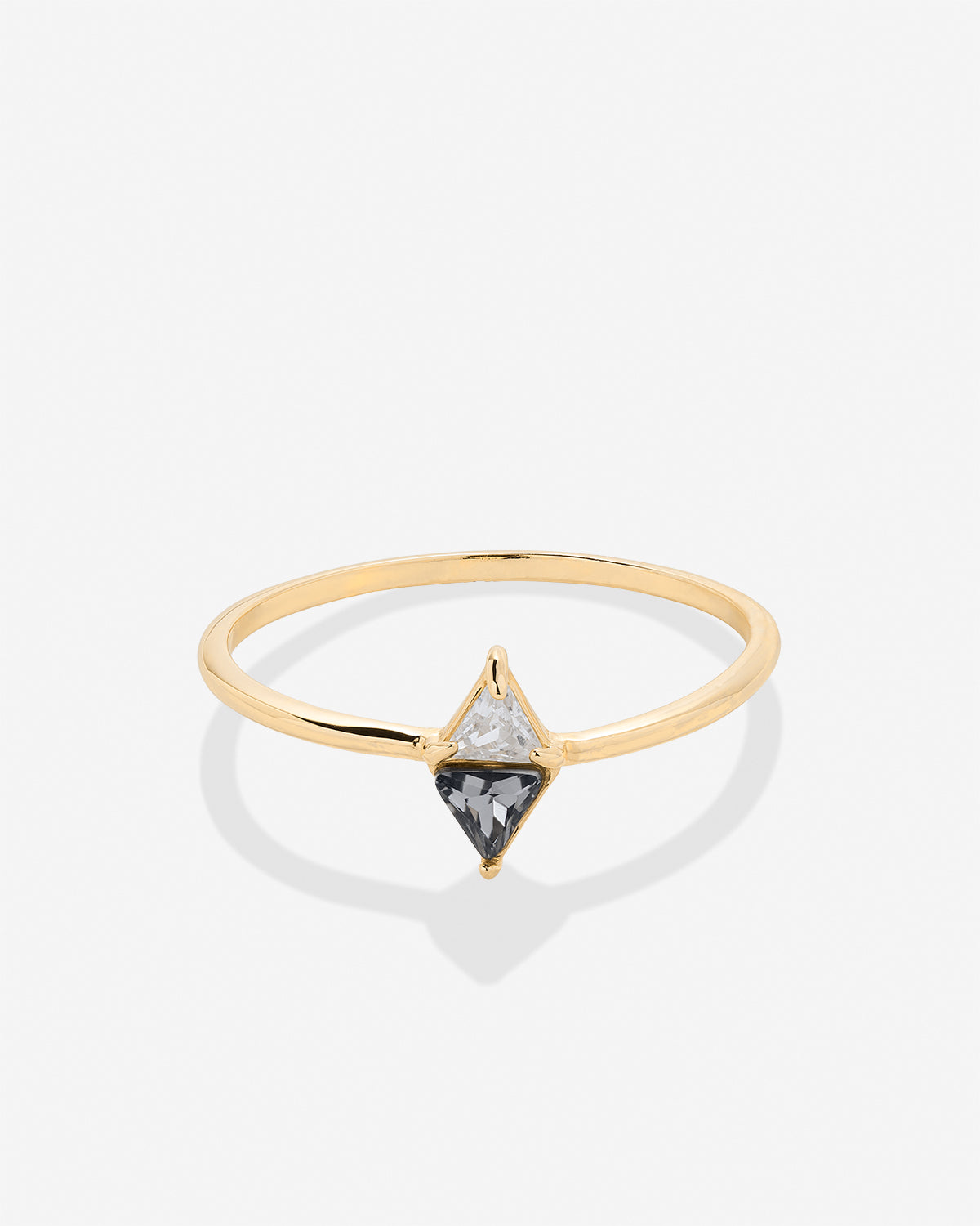 Bryan Anthonys Eclipse Collection Trillion Ring in Gold Front Side