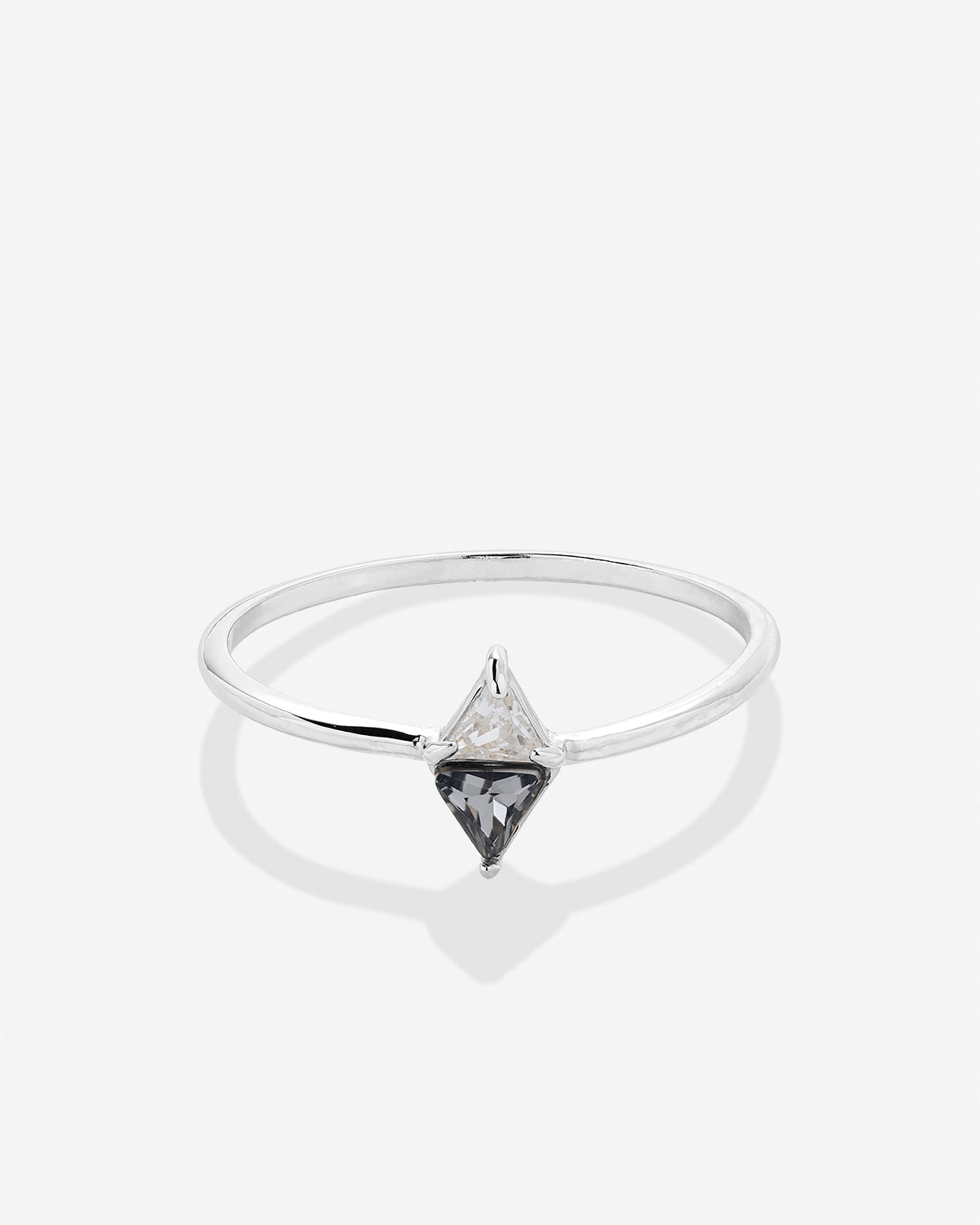 Bryan Anthonys Eclipse Collection Trillion Ring in Silver Front Side