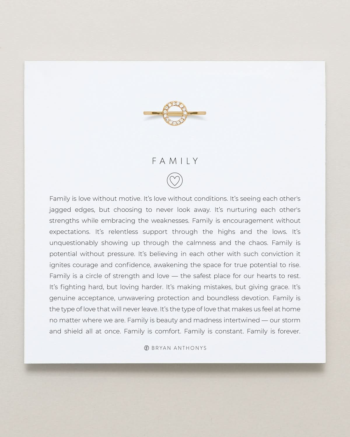 Bryan Anthonys Family Ring Gold