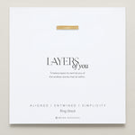 Bryan Anthonys Layers of You Gold Ring Set On Card