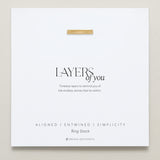 Bryan Anthonys Layers of You Gold Ring Set On Card