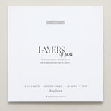 Bryan Anthonys Layers of You Silver Ring Set On Card