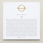 Bryan Anthonys My Circle Friendship Ring in Gold with Meaning Card