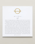 Bryan Anthonys My Circle Friendship Ring in Gold with Meaning Card