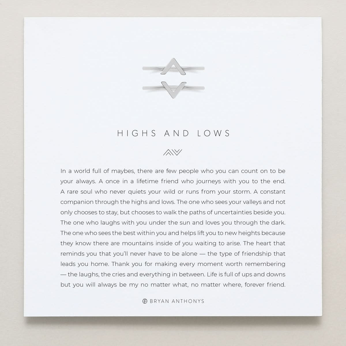 Highs & Lows Ring Set