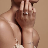 Bryan Anthonys  Begin Again Bracelet On Model in Silver