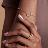 Bryan Anthonys  Begin Again Bracelet On Model in Gold