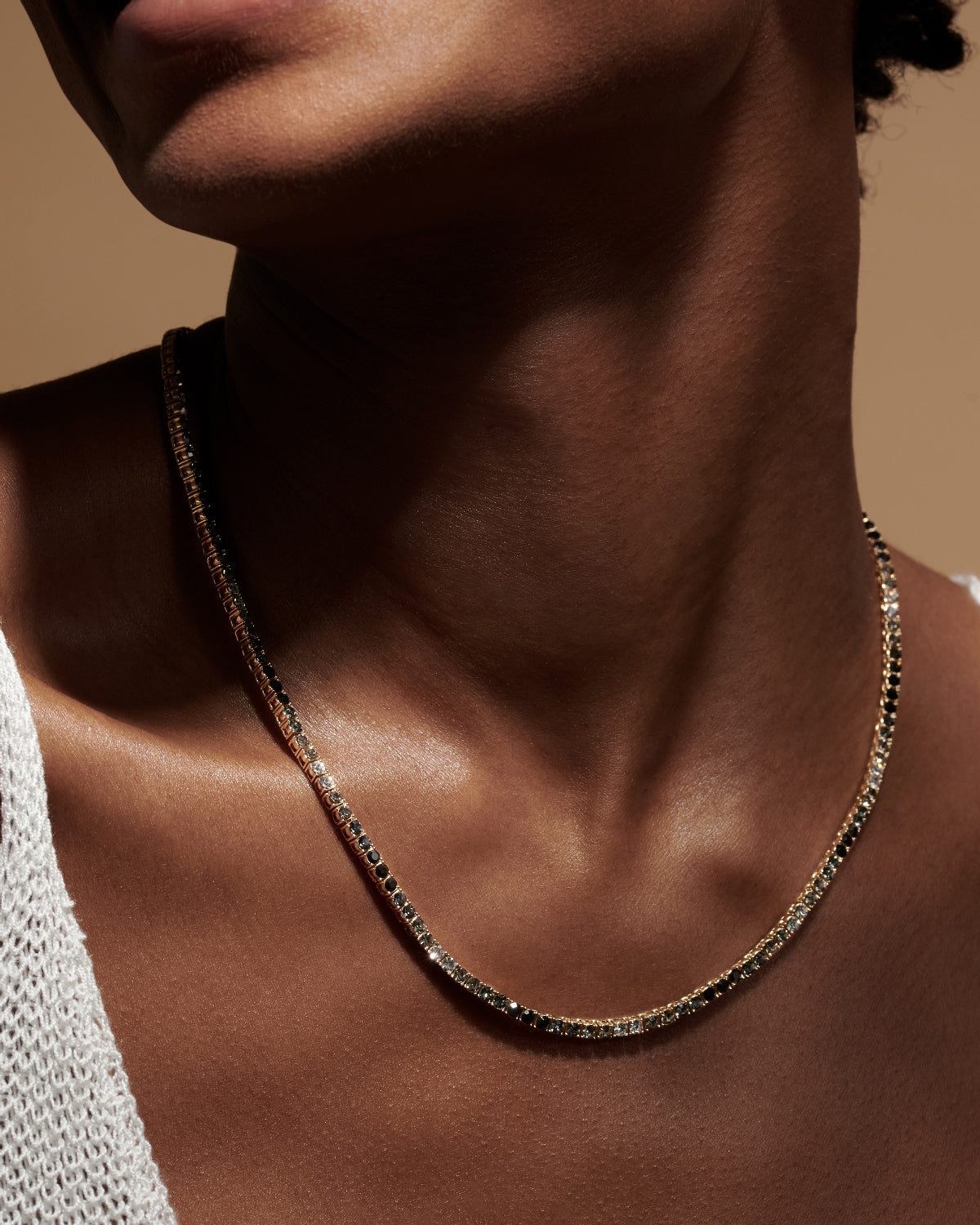 Bryan Anthonys Eclipse Tennis Necklace On Model