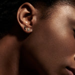 Bryan Anthonys Eclipse Pave Stud Earring on Model