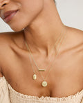 Bryan Anthonys Demi Fine Engravable Necklaces Gold Vermeil On Model