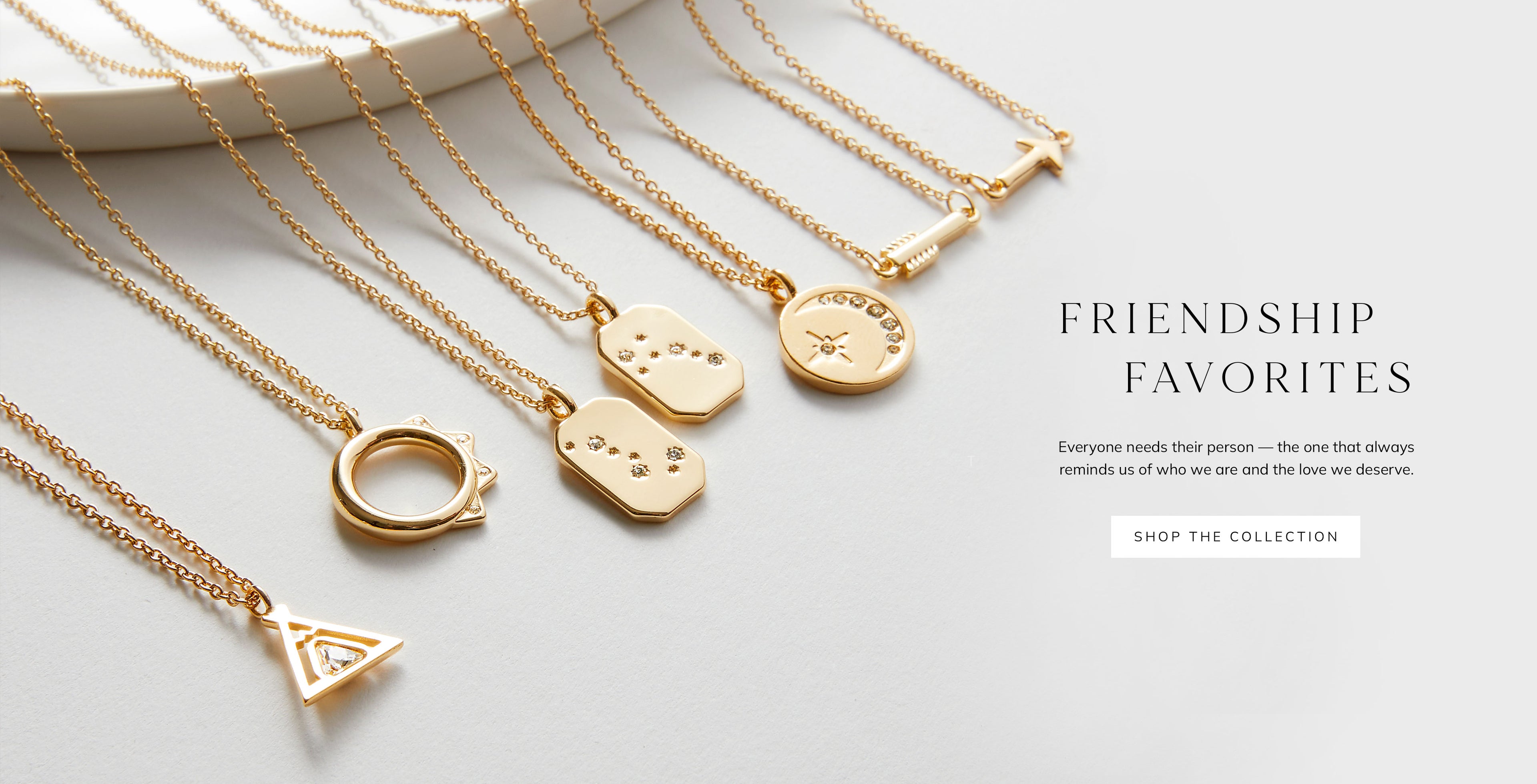 Bryan Anthonys Friendship Collection Jewelry Necklaces in Gold Desktop Banner