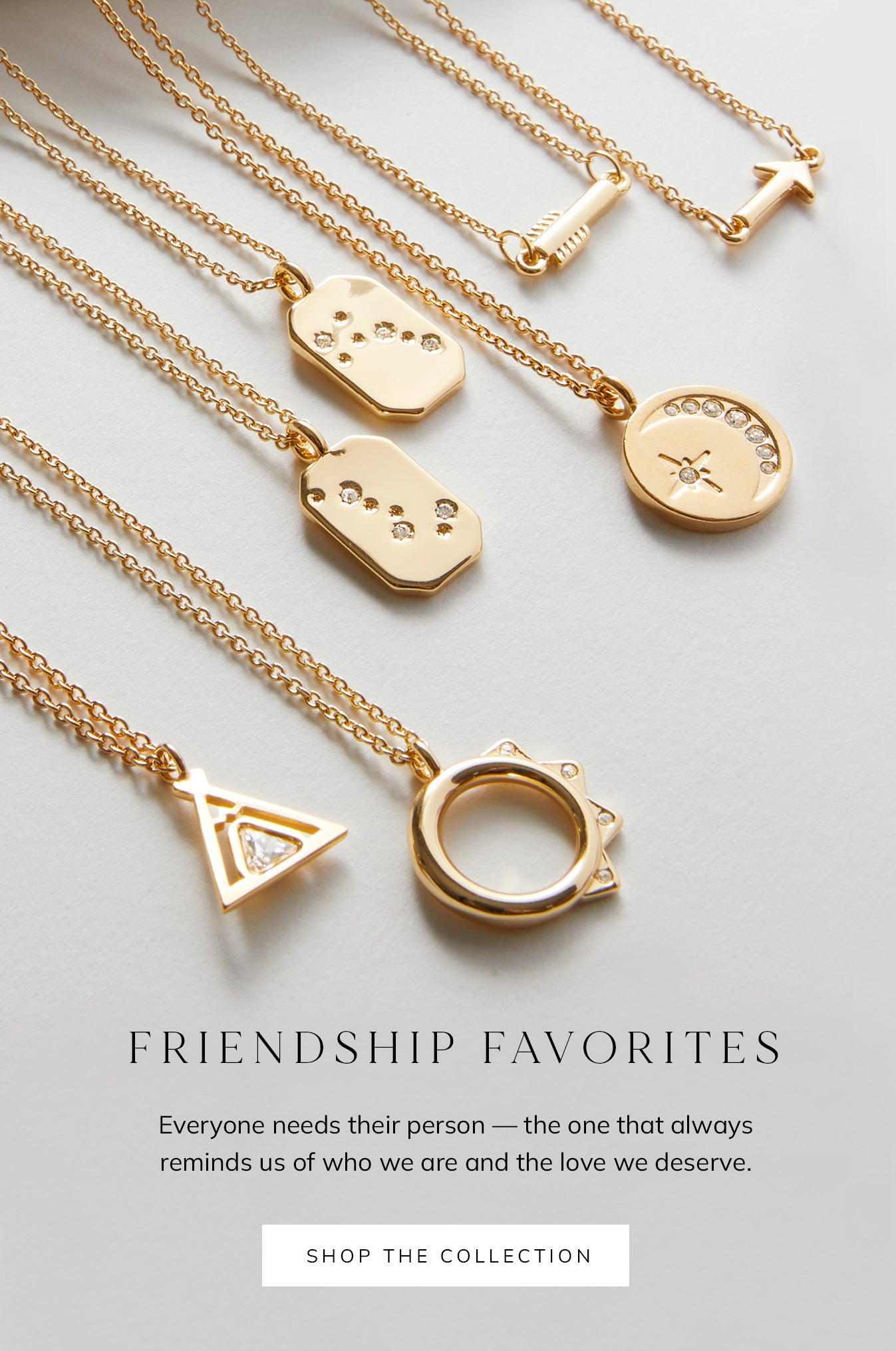 Bryan Anthonys Friendship Collection Jewelry Necklaces in Gold Mobile Banner