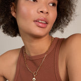 Bryan Anthonys Stories Of You Never Lost Gold Charm Necklace On Model