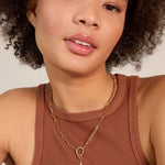 Bryan Anthonys Stories Of You Made Of Lightning Gold Charm Necklace On Model