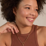 Bryan Anthonys Grit Gold Charm Necklace On Model