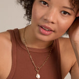 Bryan Anthonys Grit Gold Charm Necklace On Model