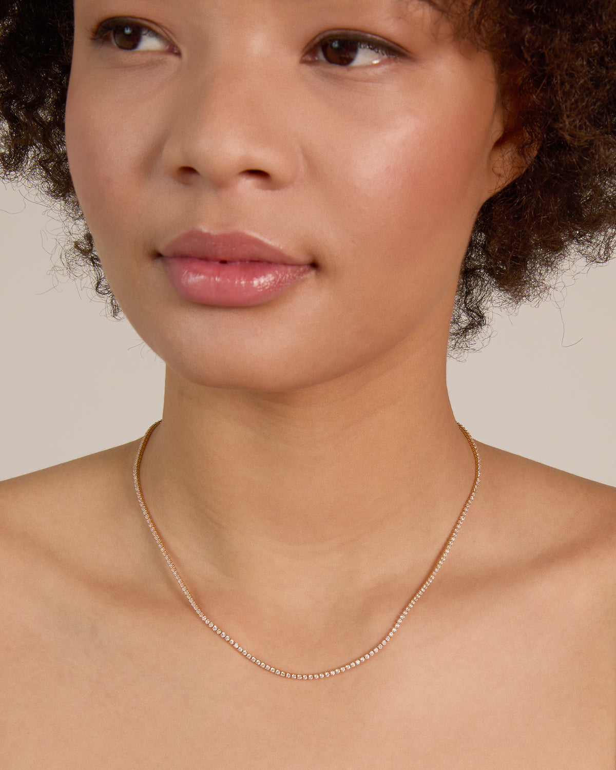 Bryan Anthonys Mom Tennis Necklace On Model
