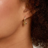 Bryan Anthonys Always In My Heart Gold Huggie Earring On Model