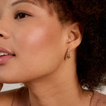 Bryan Anthonys Always In My Heart Gold Huggie Earring On Model