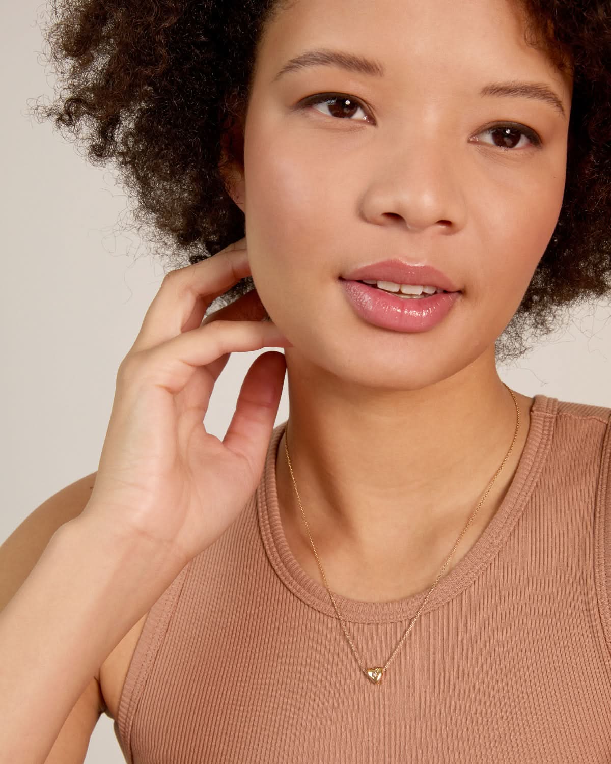 Bryan Anthonys Always In My Heart Gold Icon Necklace On Model