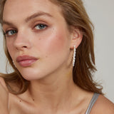  Bryan Anthonys Grit Seed Pearl Gold Maxi Hoop Earrings On  Model