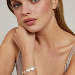 Bryan Anthonys Grit Pearl Statement Bracelet Gold On Model