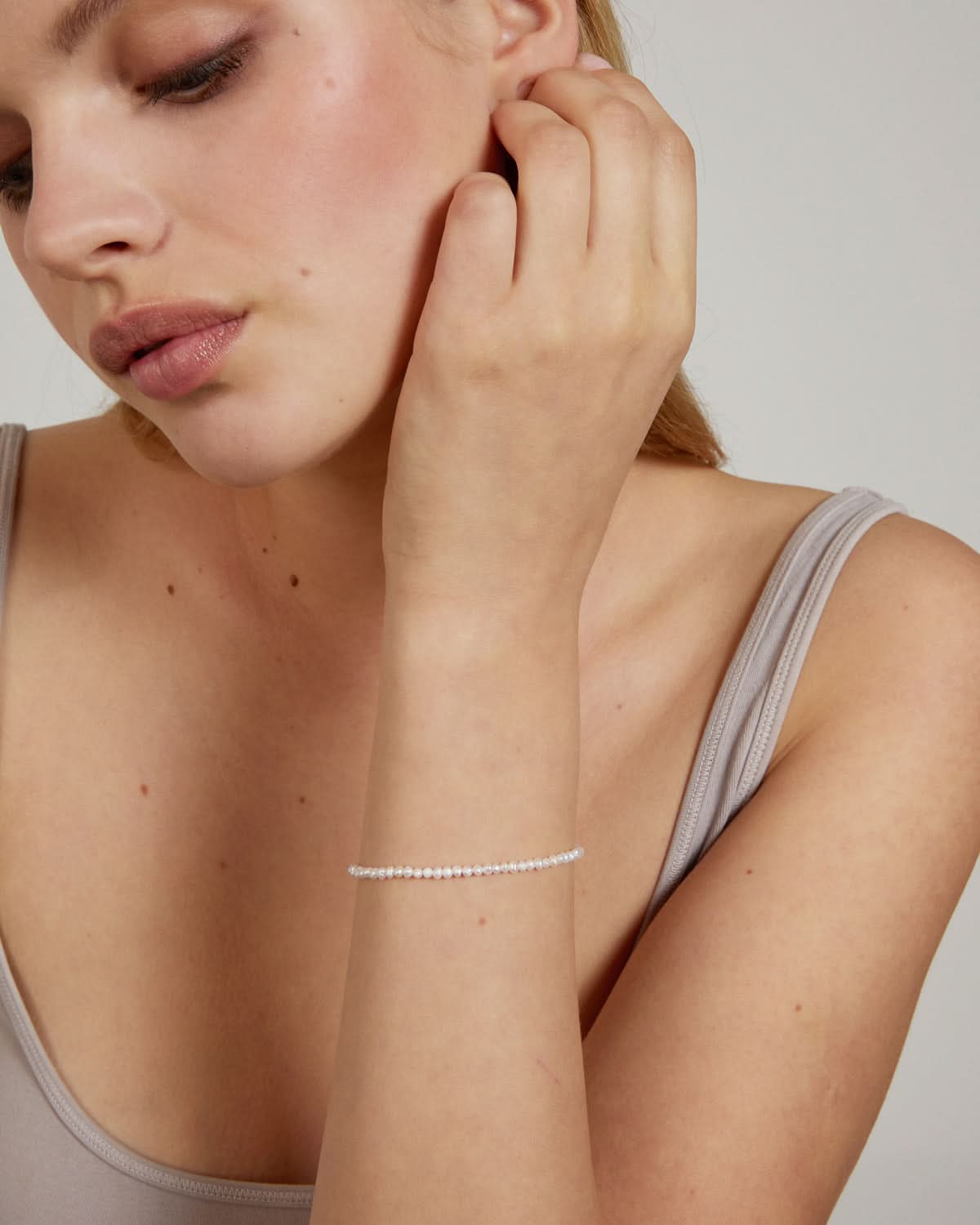  Bryan Anthonys Grit Seed Pearl Bracelet On Model