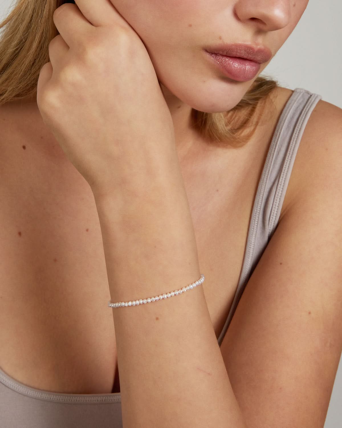  Bryan Anthonys Grit Seed Pearl Bracelet On Model