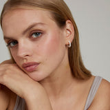  Bryan Anthonys Grit Seed Pearl Gold Mini Hoop Earrings On Model