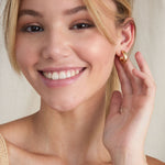BRYAN ANTHONYS UNSTOPPABLE MINI HOOP EARRINGS ON MODEL