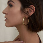 BRYAN ANTHONYS UNSTOPPABLE MAXI HOOP EARRINGS ON MODEL