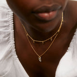 Bryan Anthonys Grief Gold Necklace on Model