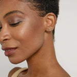 Model wearing Create Your Own Constellation Earring Climbers in 14k gold finish