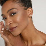 Model wearing Phases Earring Climbers